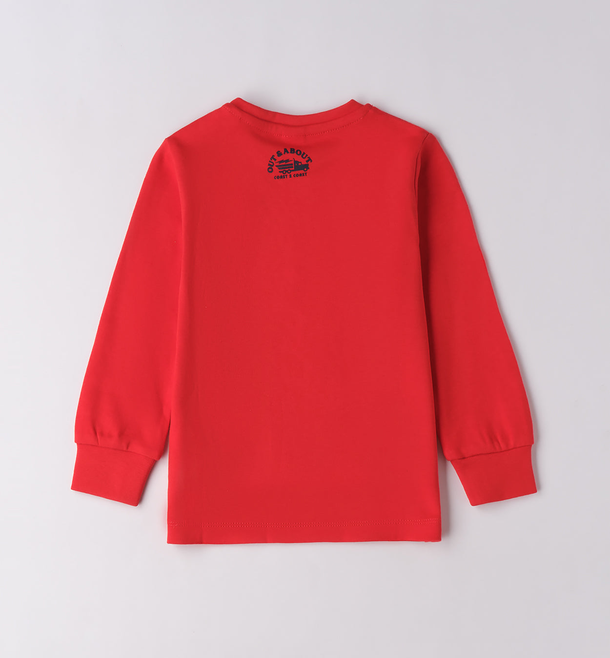 Completo casual chic bambino blu e rosso