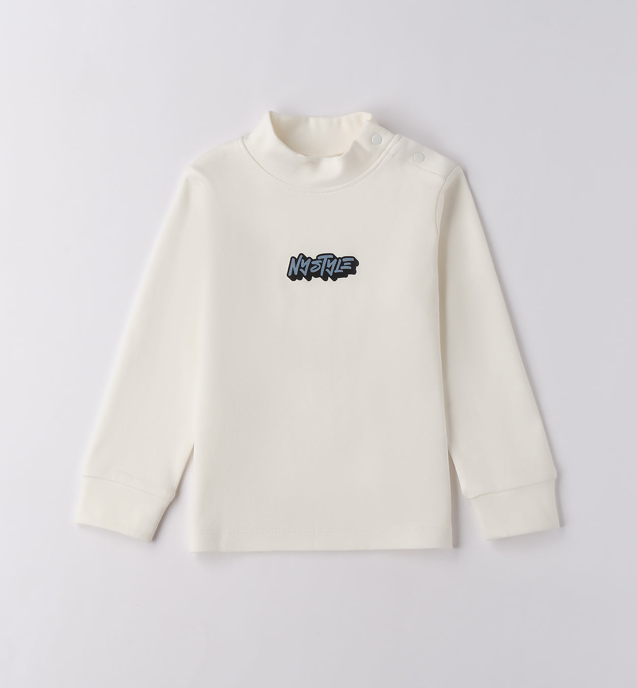 Completo casual chic bambino camicia a quadri blu e beige