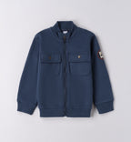 Completo bambino giacca blu e pantaloni velluto