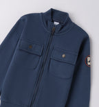 Completo bambino giacca blu e pantaloni velluto