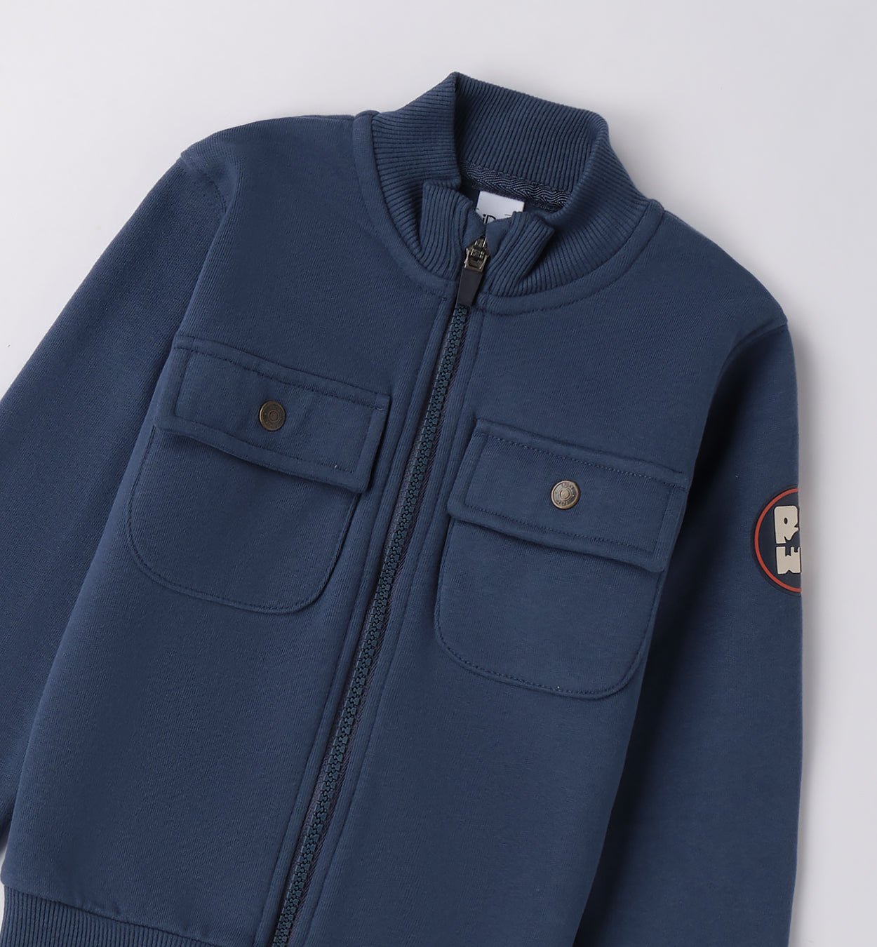 Completo bambino giacca blu e pantaloni velluto