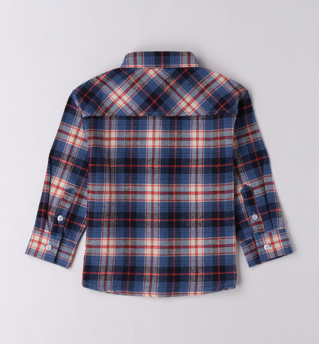 Completo casual chic bambino blu e rosso