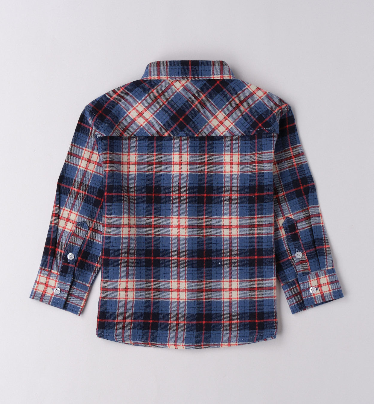 Completo casual chic bambino blu e rosso