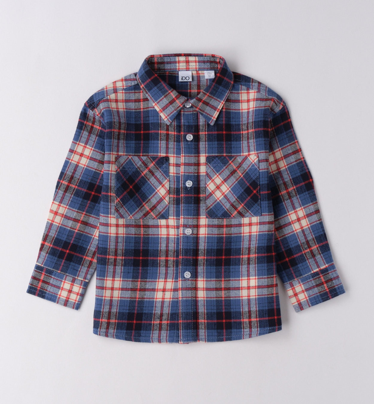 Completo casual chic bambino blu e rosso