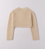 Completo bimba con shorts scozzesi e cardigan