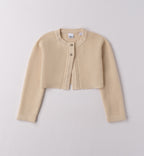Completo bimba con shorts scozzesi e cardigan