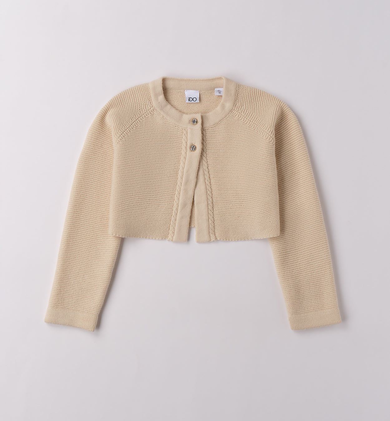 Completo bimba con shorts scozzesi e cardigan