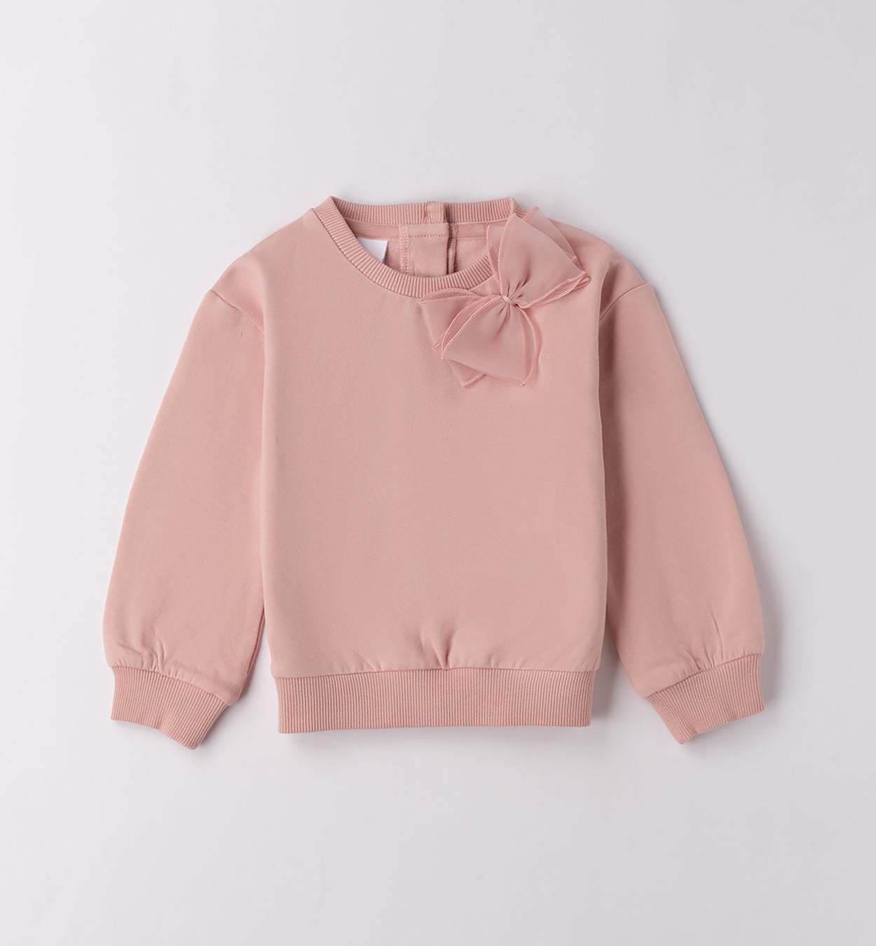 Completo bimba rosa con felpa e gonna tulle