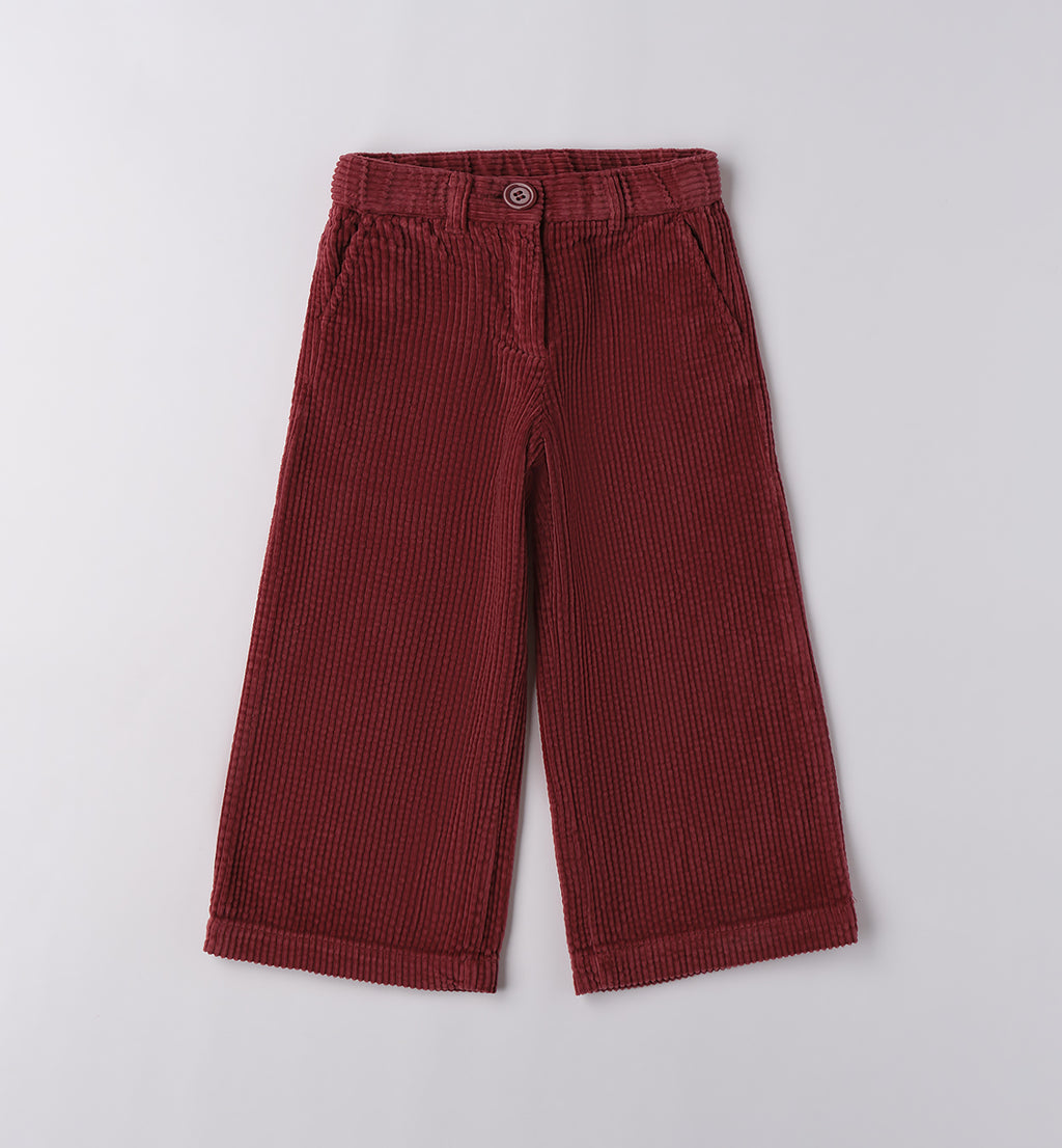 Completo bambina cardigan e pantaloni velluto