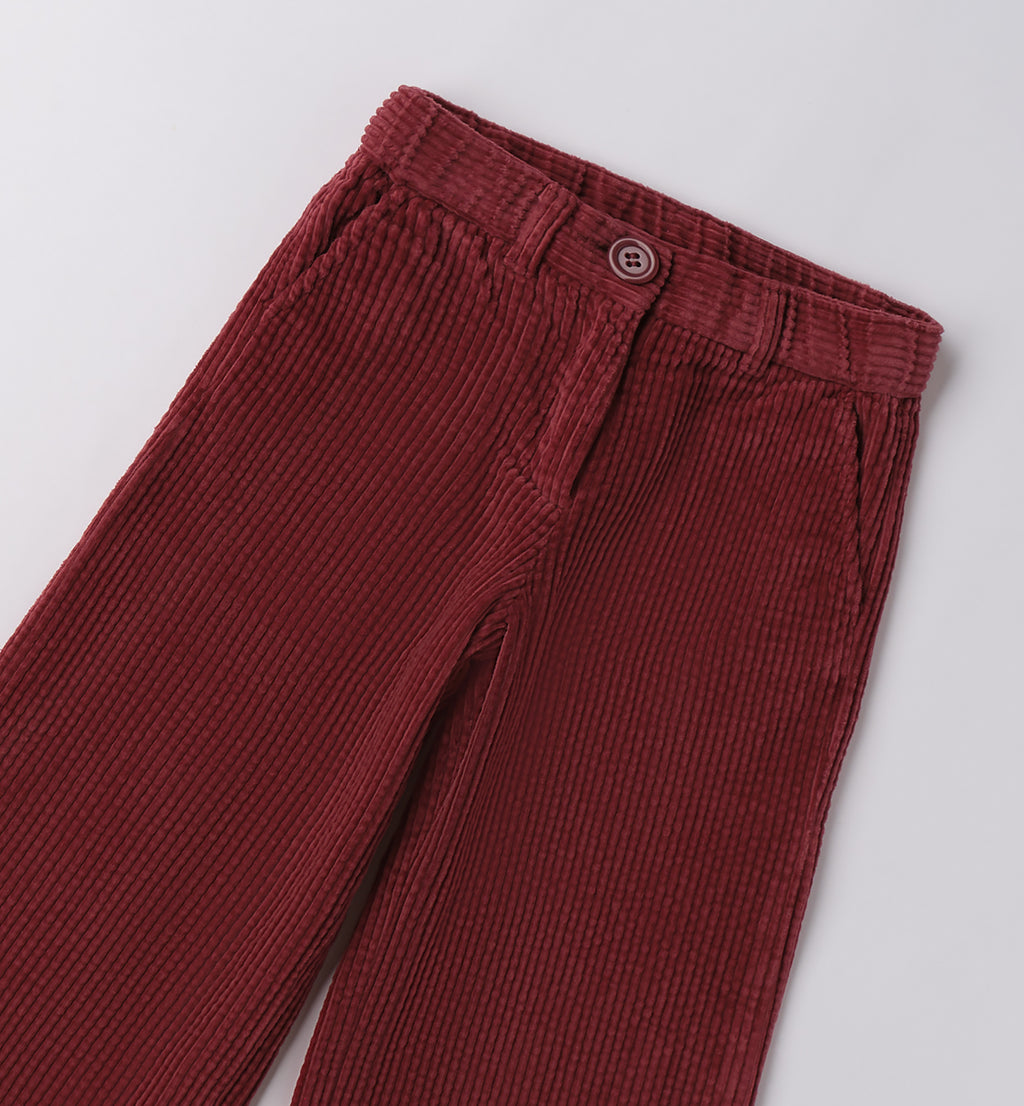 Completo bambina cardigan e pantaloni velluto