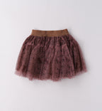 Completo bimba rosa con felpa e gonna tulle