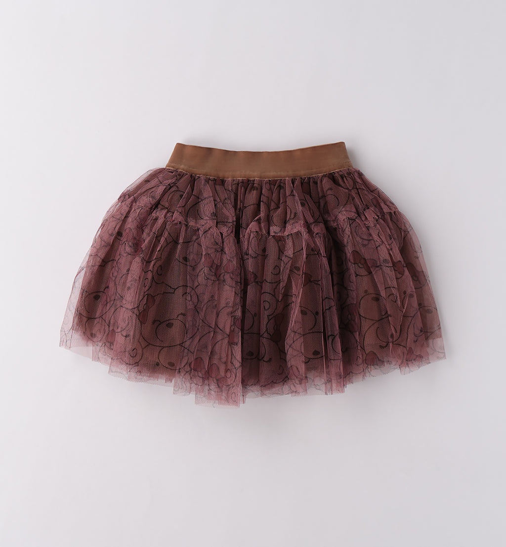 Completo bimba rosa con felpa e gonna tulle
