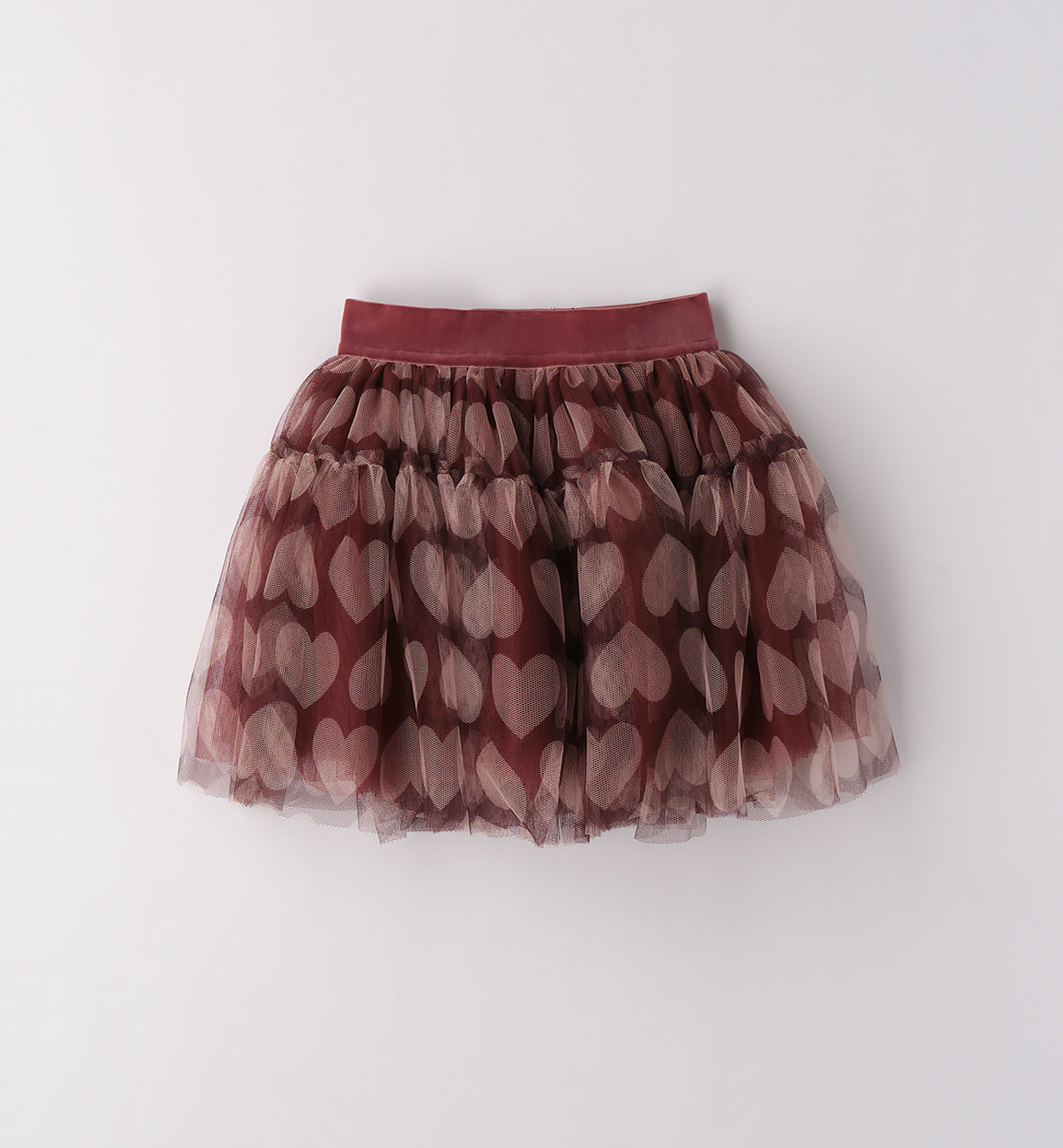 Completo bambina cardigan e gonna tulle cuori