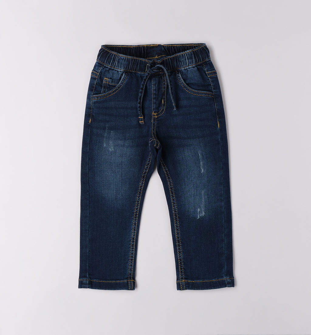 Completo bambino polo blu e jeans