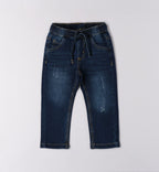 Completo bambino polo blu e jeans