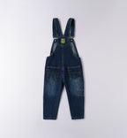 Salopette jeans bambino con maglia
