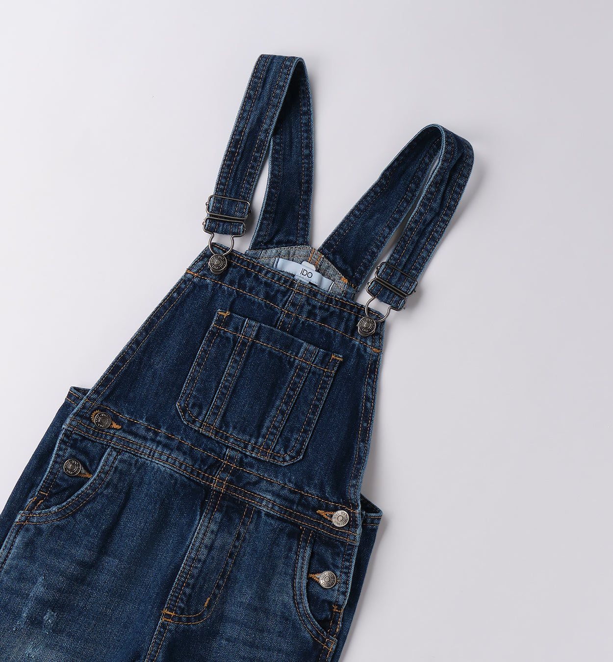 Salopette jeans bambino con maglia