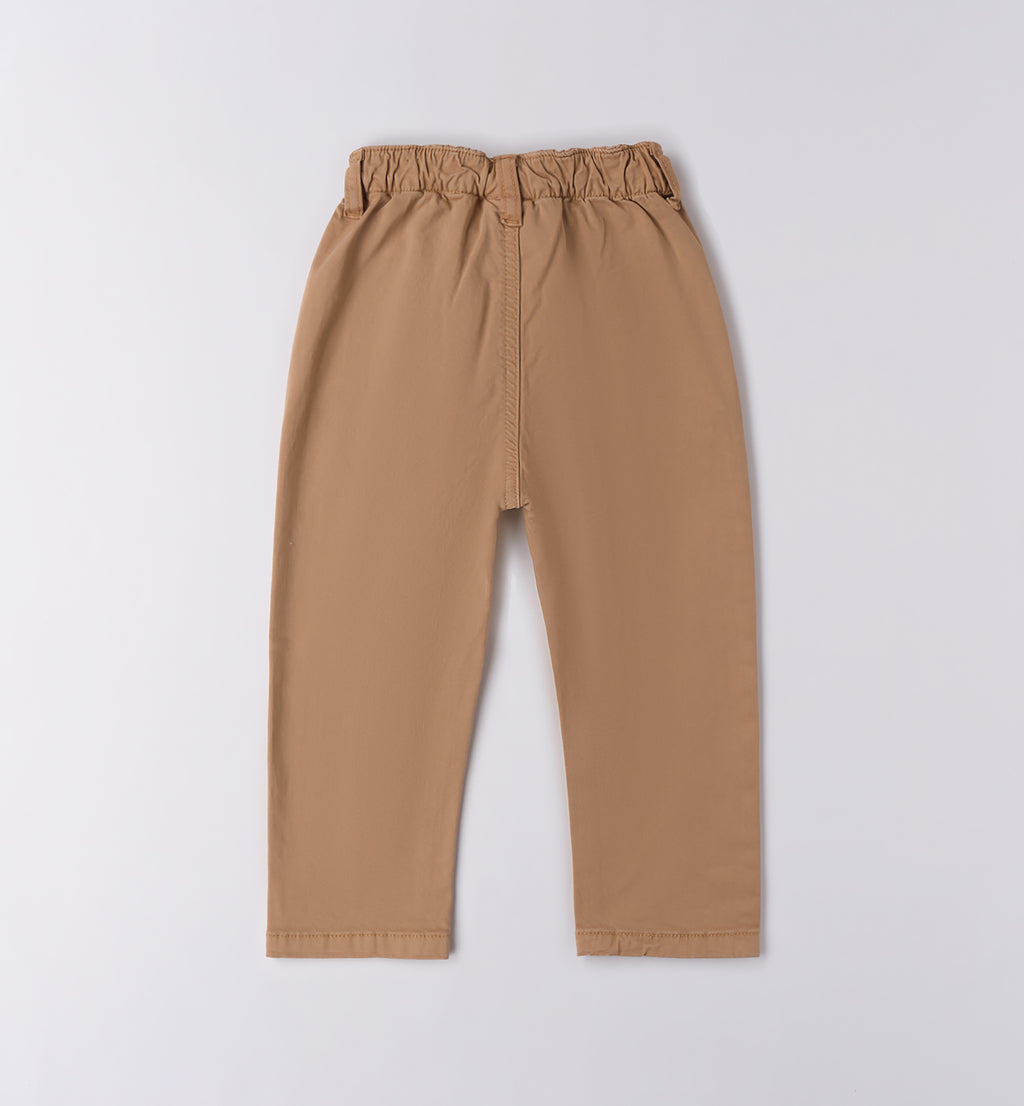 Completo bambino caldo cotone blu e cammello