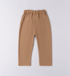 Completo bambino caldo cotone blu e cammello