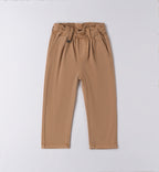 Completo bambino caldo cotone blu e cammello