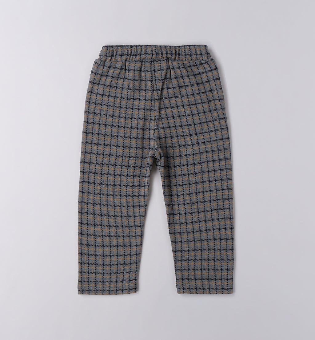 Completo bambino caldo cotone blu e grigio