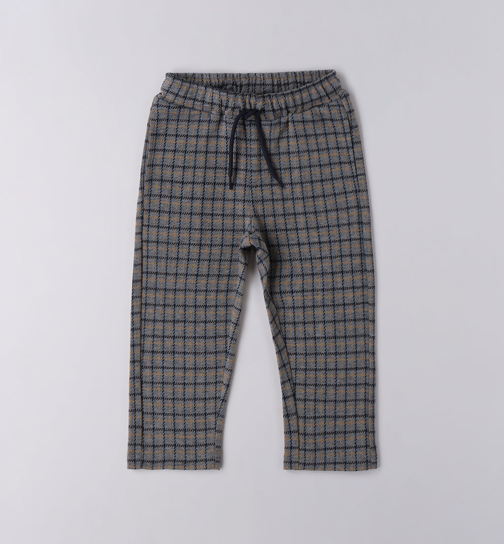 Completo bambino caldo cotone blu e grigio