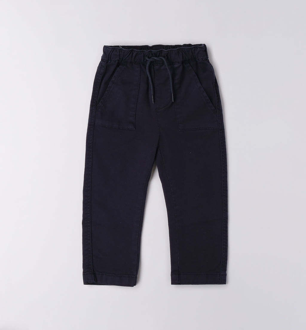 Completo casual chic bambino blu e rosso