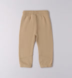 Completo casual chic bambino camicia a quadri blu e beige