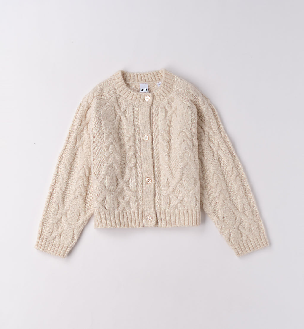 Completo bambina cardigan e pantaloni velluto