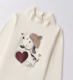 Completo bambina cardigan e pantaloni velluto