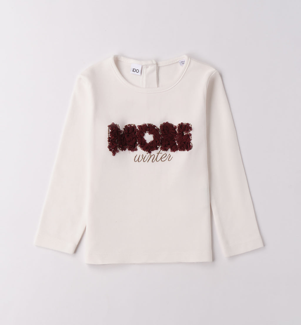 Completo bambina cardigan e gonna tulle cuori