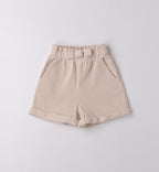 Completo bambina maglione cuori e shorts