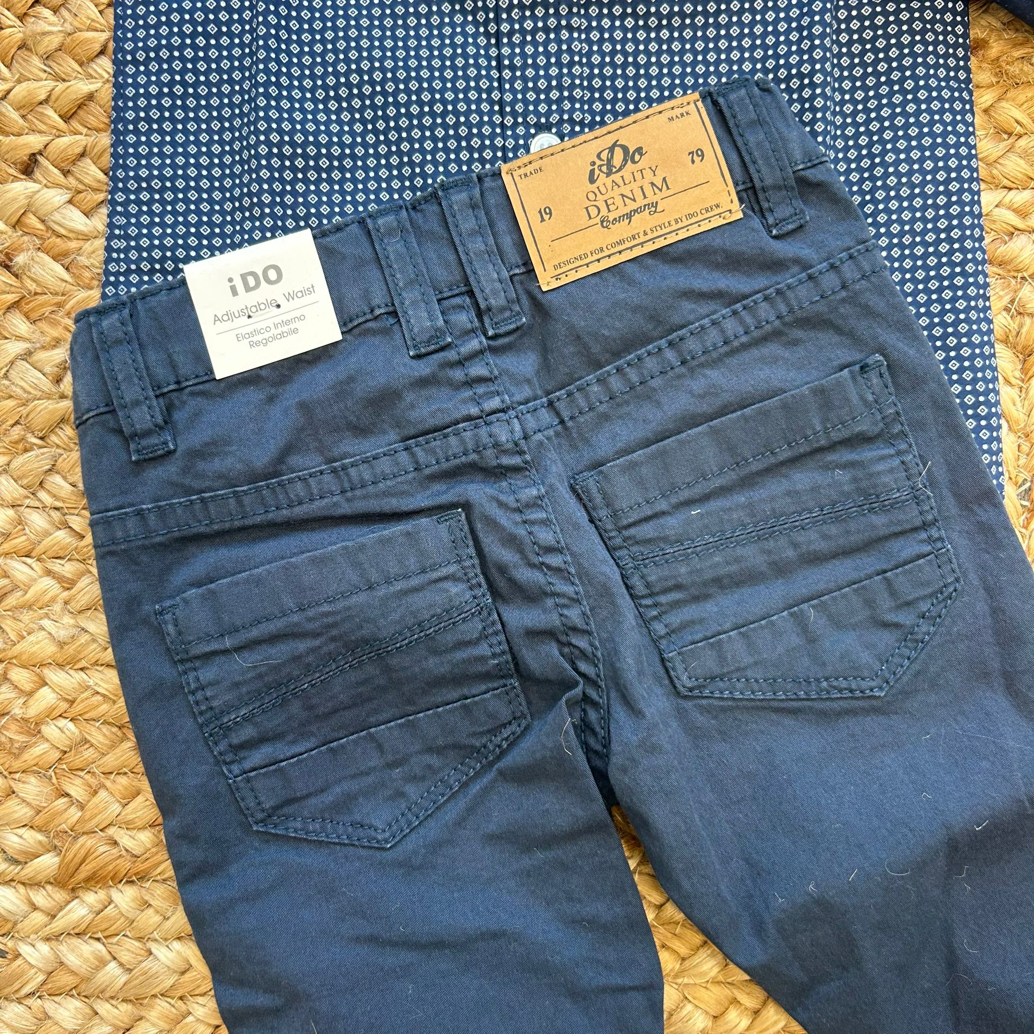 COMPLETO NAVY GEOMETRICO ELEGANTE