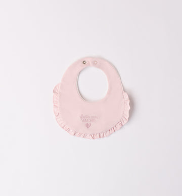 Bavetta rosa volant cotone