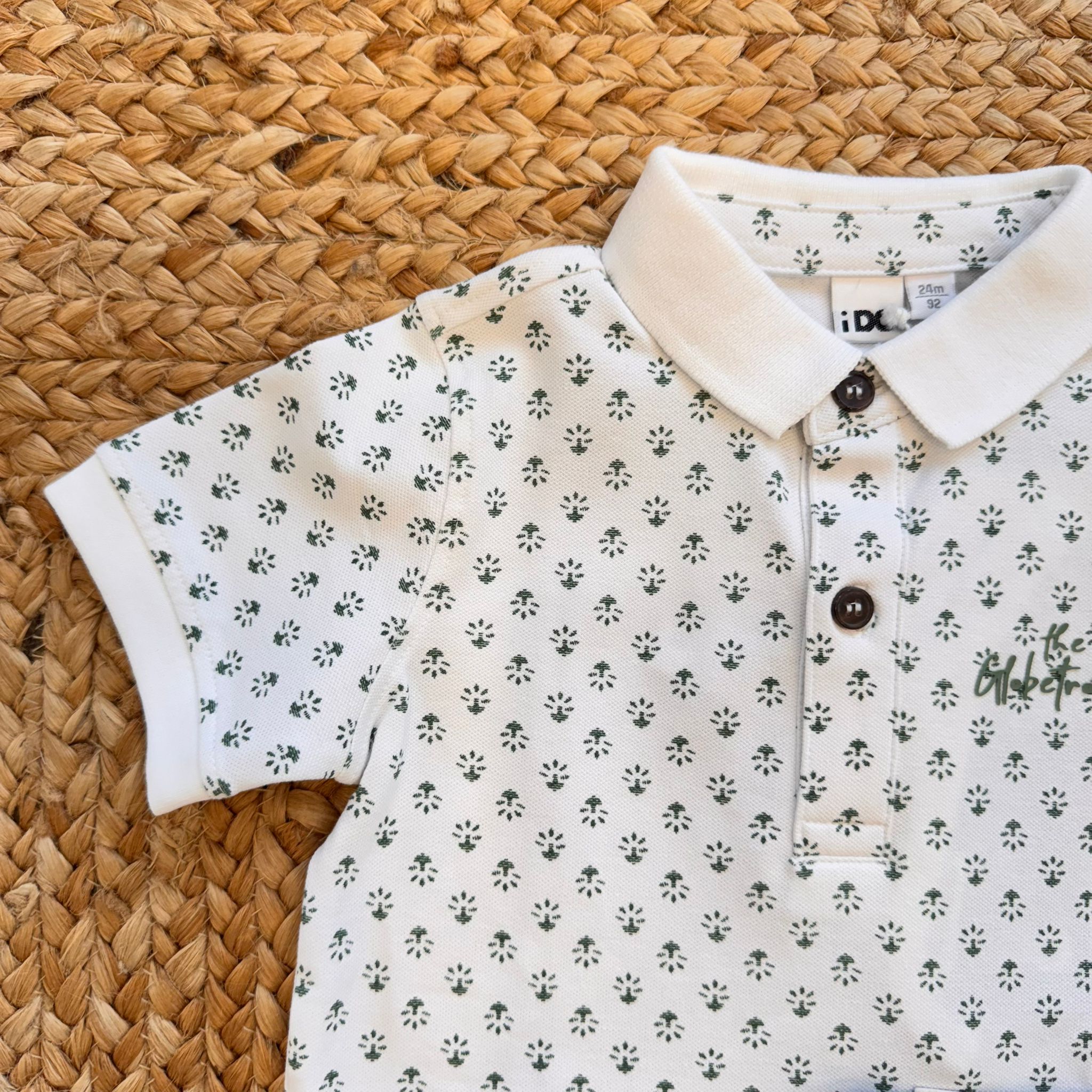 COMPLETO IDO POLO FANTASIA E BERMUDA DENIM SLIM