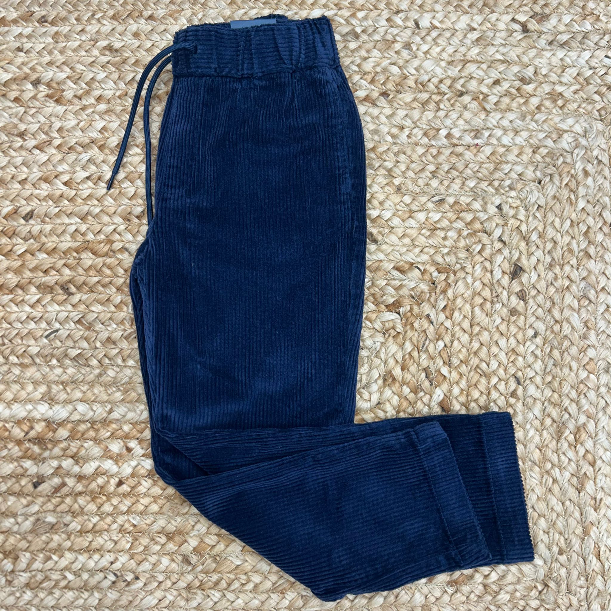 Pantalone bimbo velluto blu