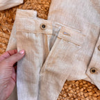 COMPLETO BEIGE ELEGANTE