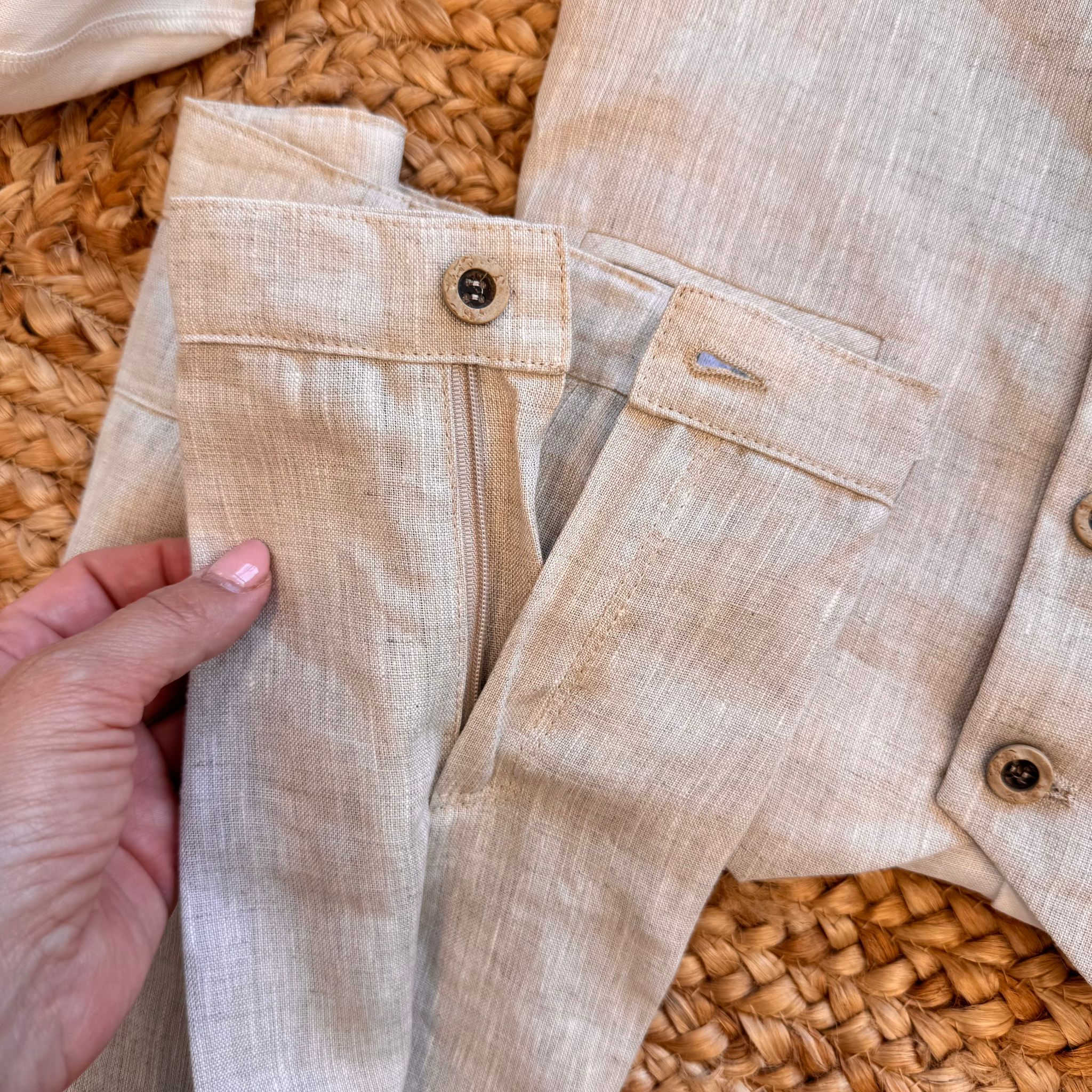 COMPLETO BEIGE ELEGANTE