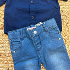 COMPLETO CAMICIA E JEANS BABY STYLE