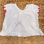 COSTUMINO BIMBA TARTARUGHE BLU E ROSSO CON T-SHIRT MARE