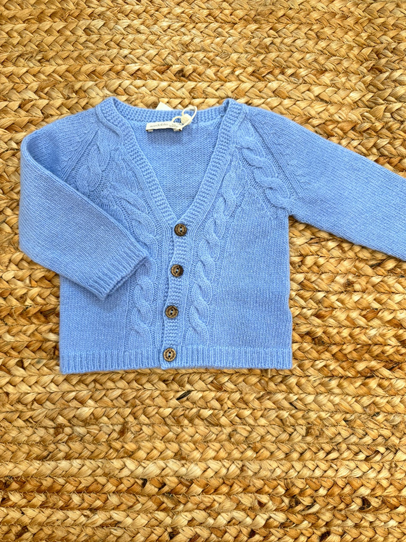 Cardigan AZZURRO IN LANA