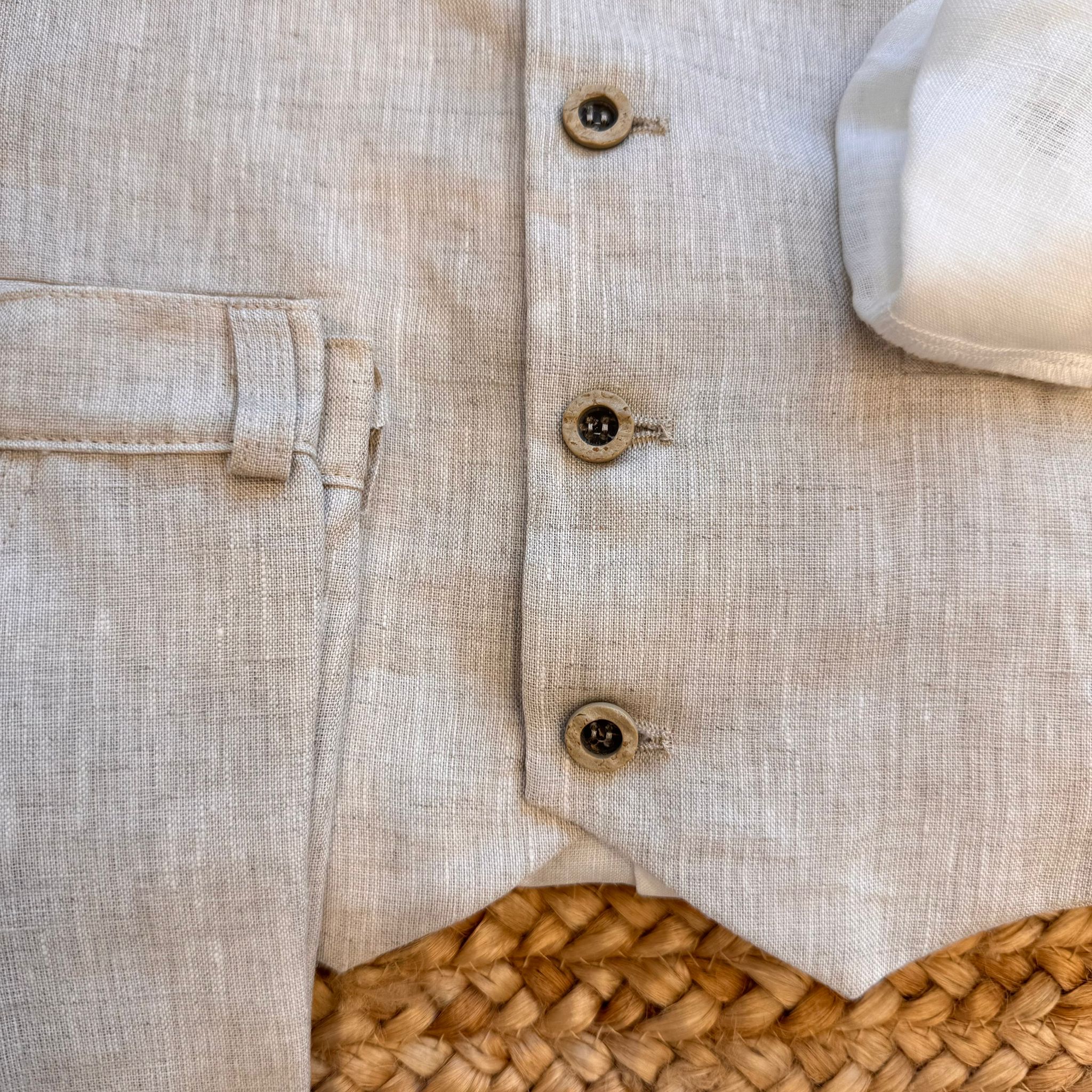 COMPLETO BEIGE ELEGANTE