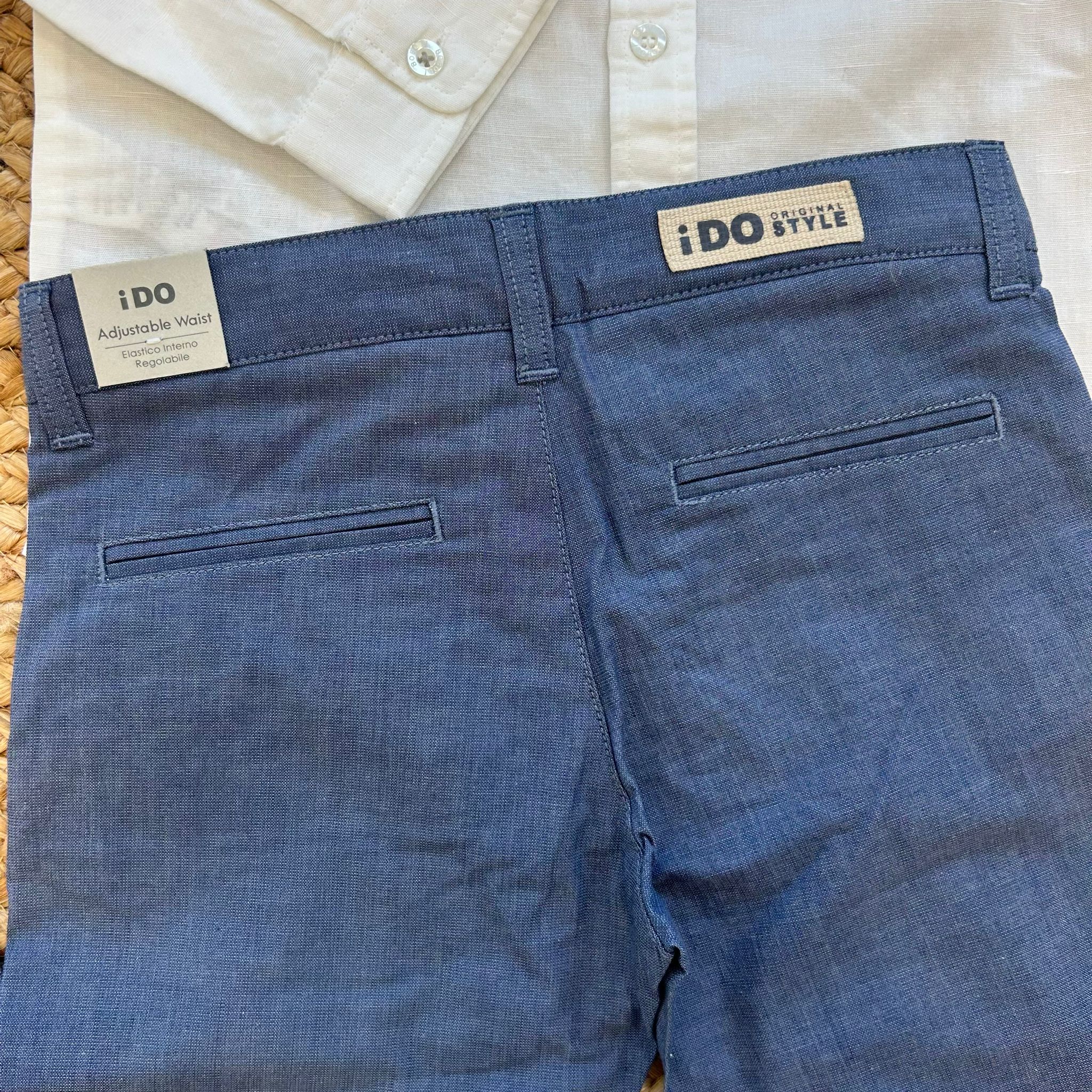 COMPLETO ELEGANTE CAMICIA E PANTALONE BLU