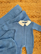 Completo neonato misto lana royal