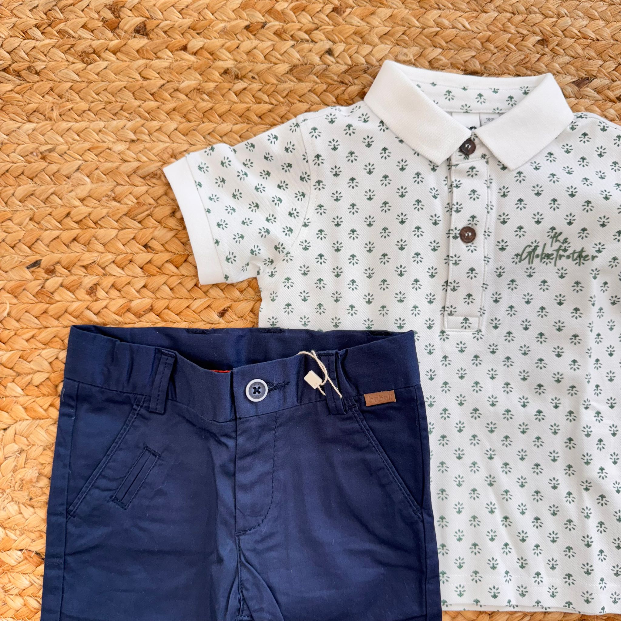 COMPLETO GLOBETROTTER POLO E PANTALONE NAVY