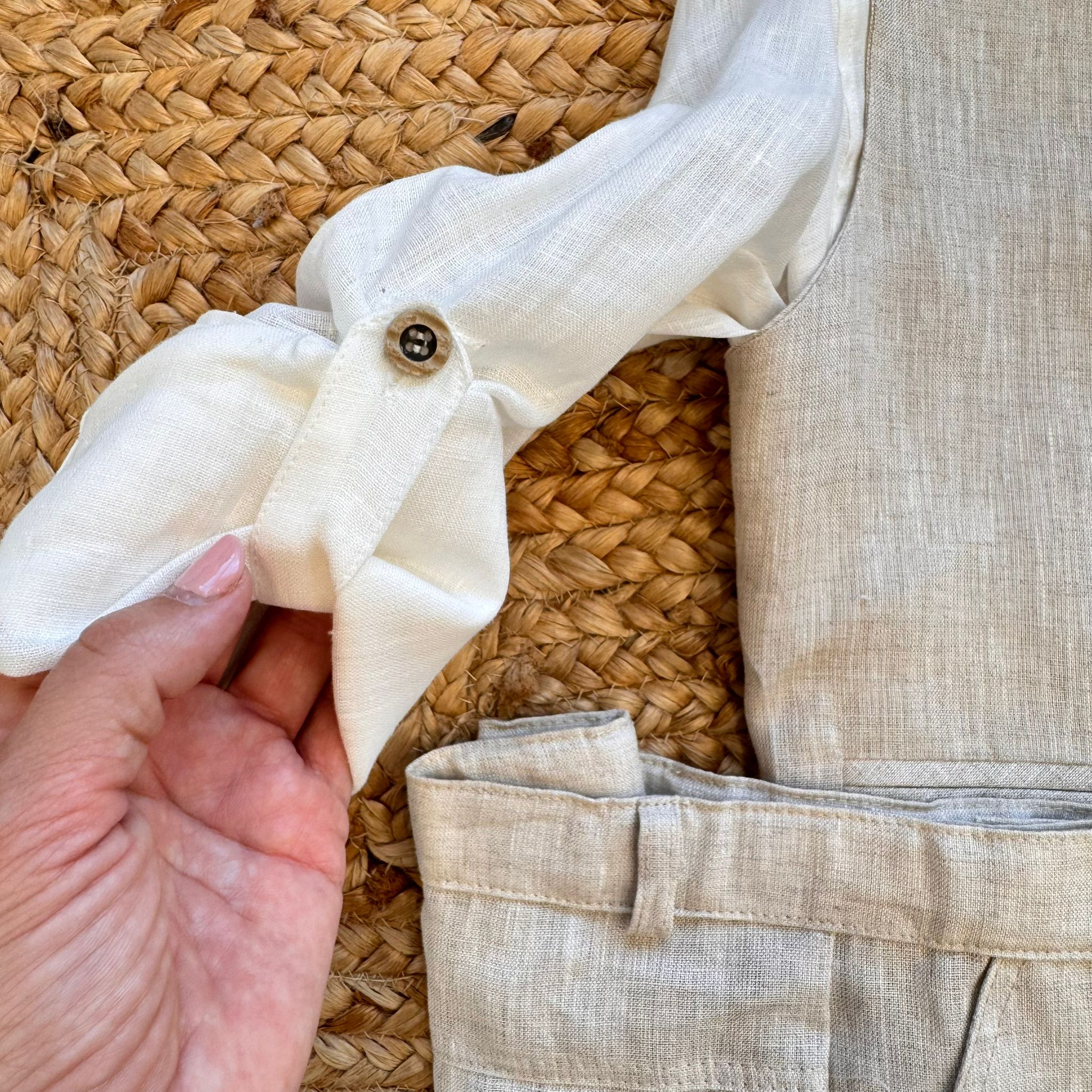 COMPLETO BEIGE ELEGANTE
