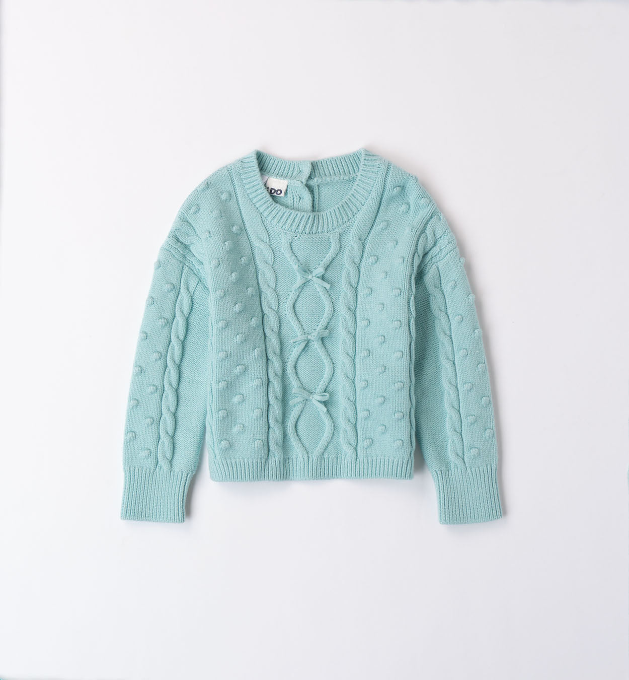 Maglioncino bimba turchese