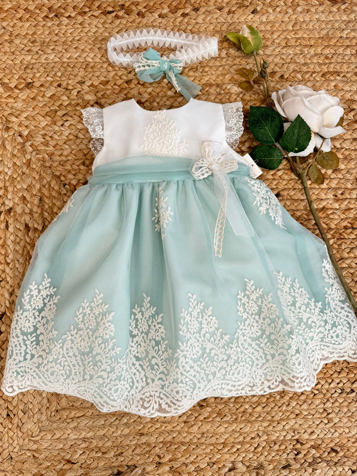 abito battesimo bimba, abito cerimonia bimba, vestito battesimo bimba, abbigliamento cerimonia bambina, vestito tulle bambina, abito elegante bambina, Belli e Monelli.