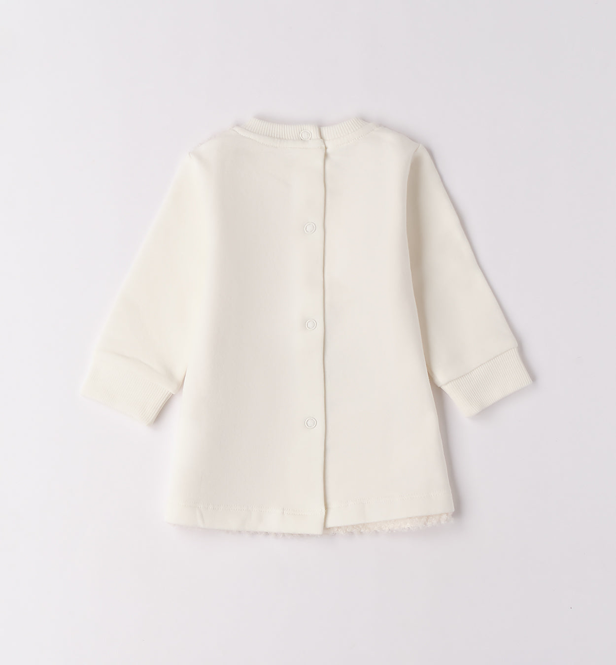 Abito bimba panna caldo cotone retro con bottoncini
