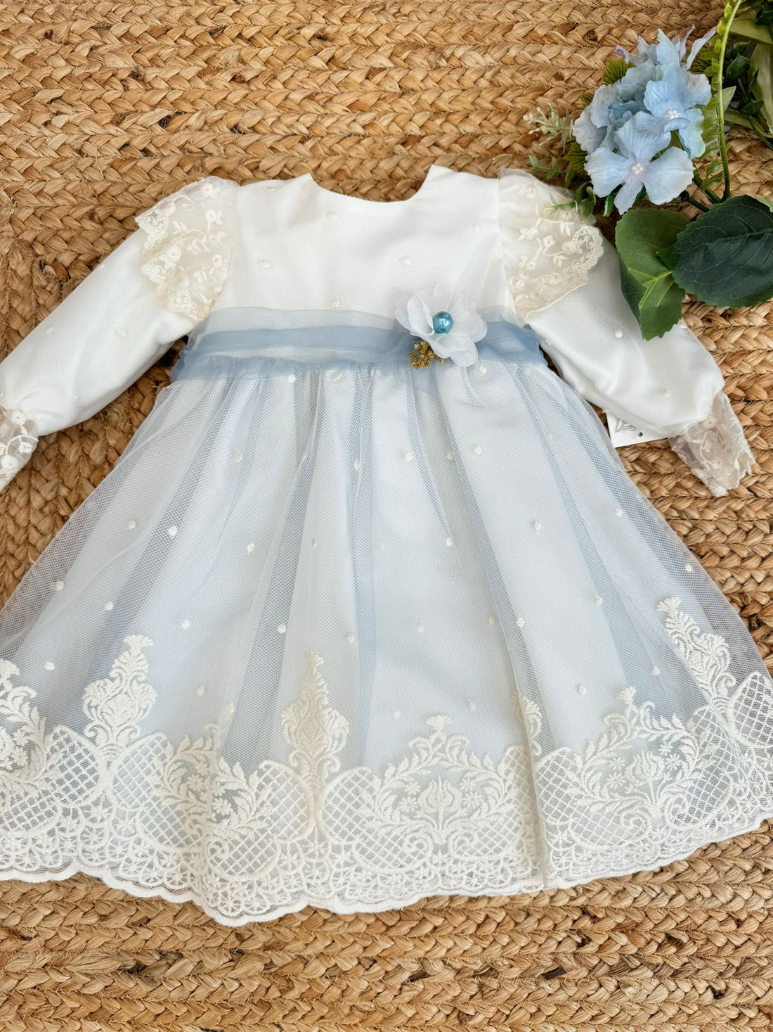 abito battesimo bimba, abito cerimonia bimba, vestito battesimo bimba, abbigliamento cerimonia bambina, vestito tulle bambina, abito elegante bambina, Belli e Monelli.